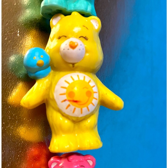CARE BEARS VTG 80’s COLLECTION OF 3 FUNSHINE BEAR WISH BEAR & LOVE-A-LOT BEAR - Picture 10 of 14